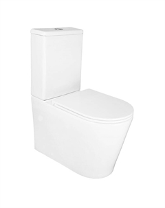 Унитаз компакт Conto Торнадо AZ-T005BR цвет Белый с бачком и сиденьем Микролифт Azario