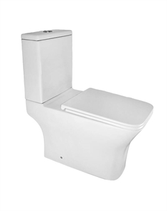 Унитаз компакт Mari Торнадо AZ-79143T цвет Белый с бачком и сиденьем Микролифт Azario