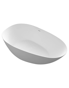 Ванна из искусственного камня Ova 170x85 FS302-1700 Matt White цвет Белый матовый Uni-flow