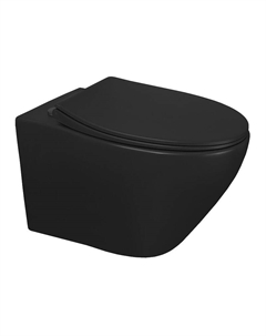 Унитаз Keras matt black AZ-99046B подвесной цвет Черный с сиденьем Микролифт Azario