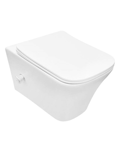 Унитаз биде Nove AZ-9321B подвесной цвет Белый с сиденьем Микролифт Azario