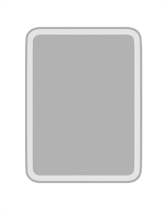 Зеркало Кармен 60 555931 цвет Белый Mixline