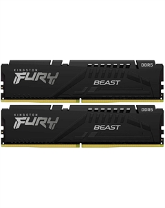 Модуль памяти DIMM 16Gb 2х8Gb DDR5 PC48000 6000MHz Kingston Fury Beast Black EXPO (KF560C36BBEK2-16)