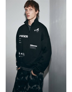 Худи укороченная с молнией на груди Befree