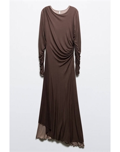 Платье макси асимметричное с драпировками Befree