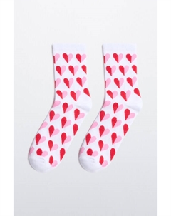 Носки высокие с принтом в сердечко Befree