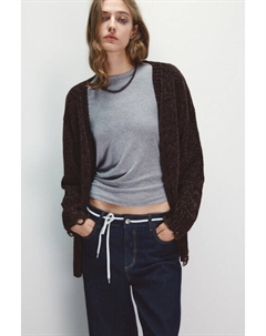 Кардиган велюровый с рваными краями Befree