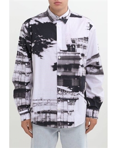 Рубашка хлопковая с принтом Desigual