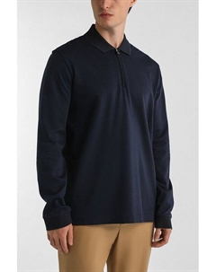 Пуловер вязаный с воротником на молнии Boss