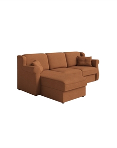 Угловой диван-кровать Synergy Grace (левый, правый) (Ткань: Букле Soul 493 Терракотовый) 160x196 Орматек