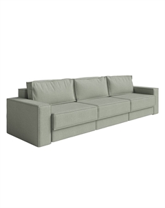 Диван-кровать Porto Middle трехсекционный (Ткань: Букле Soul 690 Зеленый чай) 295x157 Орматек