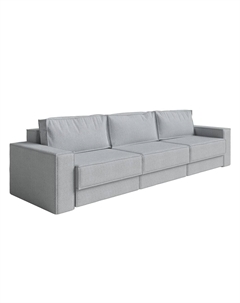 Диван-кровать Porto Hard трехсекционный (Ткань: Букле Soul 900 Дымчатый) 295x157 Орматек