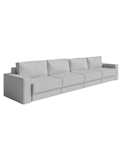 Диван-кровать Porto Hard четырехсекционный (Ткань: Букле Soul 910 Лунный берег) 393x157 Орматек