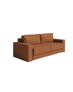 Диван-кровать Porto Hard двухсекционный (Ткань: Букле Soul 493 Терракотовый) 196x157 Орматек