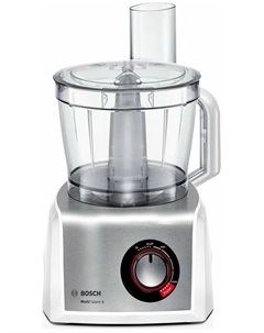 Комбайн Bosch MC812S814, 1.25 кВт, блендер, терка, мельничка, белый/серебристый (MC812S814)