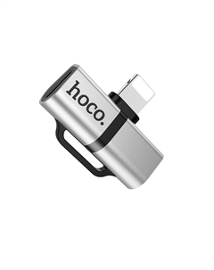 Переходник (адаптер) Lightning 8-pin(m)-2xLightning 8-pin(f), серебристый HOCO LS20 (102793) Hoco