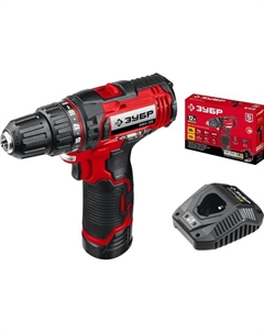 Аккумуляторная дрель-шуруповерт Профессионал С1-12 12В 30Н·м 1АКБ (2А·ч) ДШЛ-125-21 Зубр