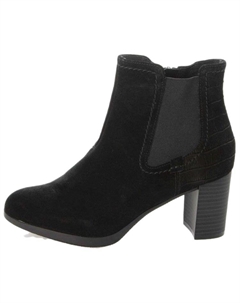 Черные женские ботинки на каблуке 7,5 см Clarks