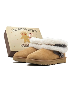 Классические ультра мини ботинки женские White Ugg