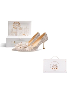 Женские туфли на высоком каблуке, золото Vvki