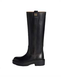 Ботильоны на каблуке 5,5 см женские black Miu miu