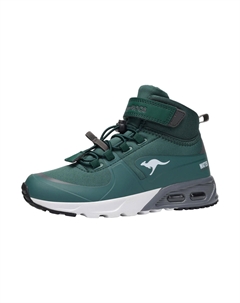 Детские кроссовки KX-Hydro High-Top Unisex, водонепроницаемые, 18598, зелёно-серые Kangaroos