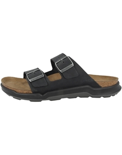 Сандалии Arizona CT geöltes Nubukleder normal, черный Birkenstock