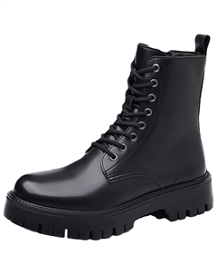 Короткие ботинки Martin мужские черные Zuwudong