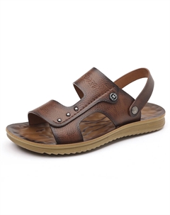 Пляжные шлепанцы мужские, коричневый Captain illy