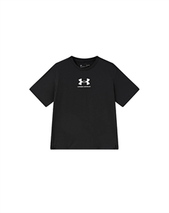 Футболка черная для детей 3-7 лет Under armour