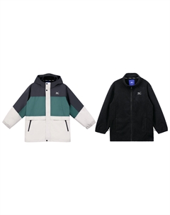 Детская куртка, зеленый Mizuno