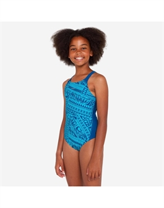 Купальник для девочек - 500 Kamyleon Fatu бирюзовый Nabaiji