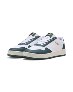 Кроссовки Court Classic для взрослых PUMA White Dark Myrtle Gold Green Adidas