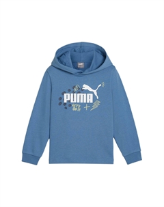 Толстовка с капюшоном ESS+ синяя для детей 3-7 лет Puma