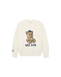 Детский свитшот, кремовый Mlb