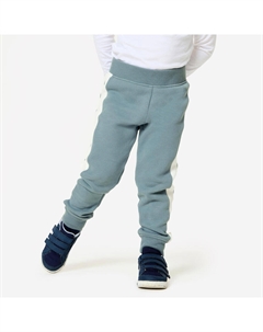 Теплые спортивные брюки для младенцев и малышей - серые/белые Domyos