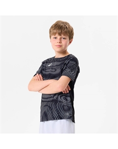 Детская футбольная майка Club Wavy чёрно-белая Kipsta