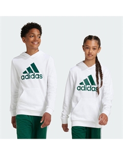 Толстовка Essentials с капюшоном из хлопка с большим логотипом Adidas