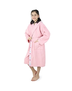 Детский халат для ванной Tilly, 1 шт., для девочек и мальчиков, звезды на кантовой отделке, 100% хлопок, розовый My home