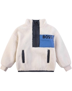 Детская утепленная куртка, бежевый Hugo boss