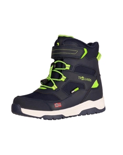 Детские зимние ботинки Lofoten PRO Marine/Viper Green Trollkids