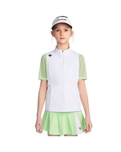 Детский жилет, белый Descente