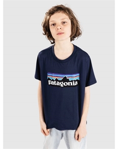 Футболка P-6 Logo Kids T-Shirt, new navy Patagonia