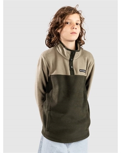 Флисовый пуловер Steens Mtn II 1/4 Snap Pull-Over Kids Half-Zip Fleece Pullover, greenscape/ stone green Columbia
