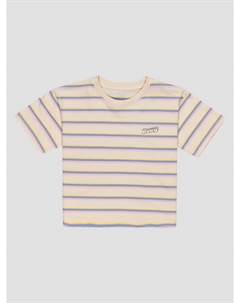 Футболка Never Saw Strip Kids T-Shirt, parchement tri stripe rg Roxy