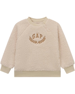 Детский свитшот Pre-school, светлый хаки Gap