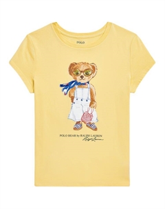 Футболка SS25 Yellow Kids' Polo ralph lauren