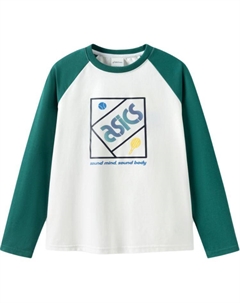 Футболка для младших школьников, белый Asics