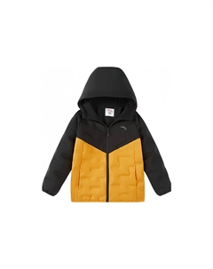 Детская пуховая куртка, черный/оранжевый Anta