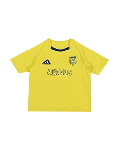 Футболка SS25 желтая для детей 3-7 лет Adidas